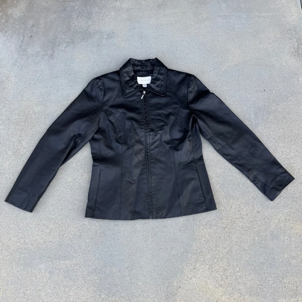 Worthington black leather